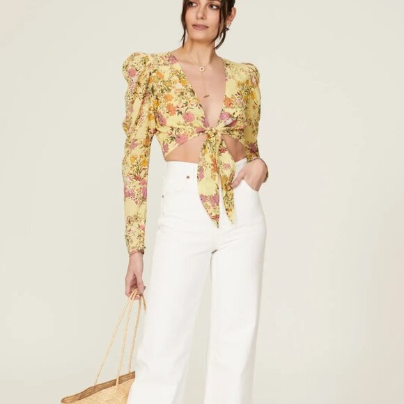 Hemant & Nandita  Lyla Floral Crop Top - Picture 4 of 10